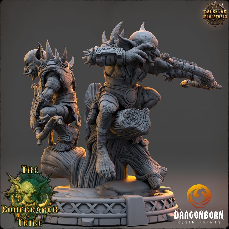 Brothers Mizzik and Hazza Skulker - Goblin Warrior DnD RPG Wargaming Miniatures
