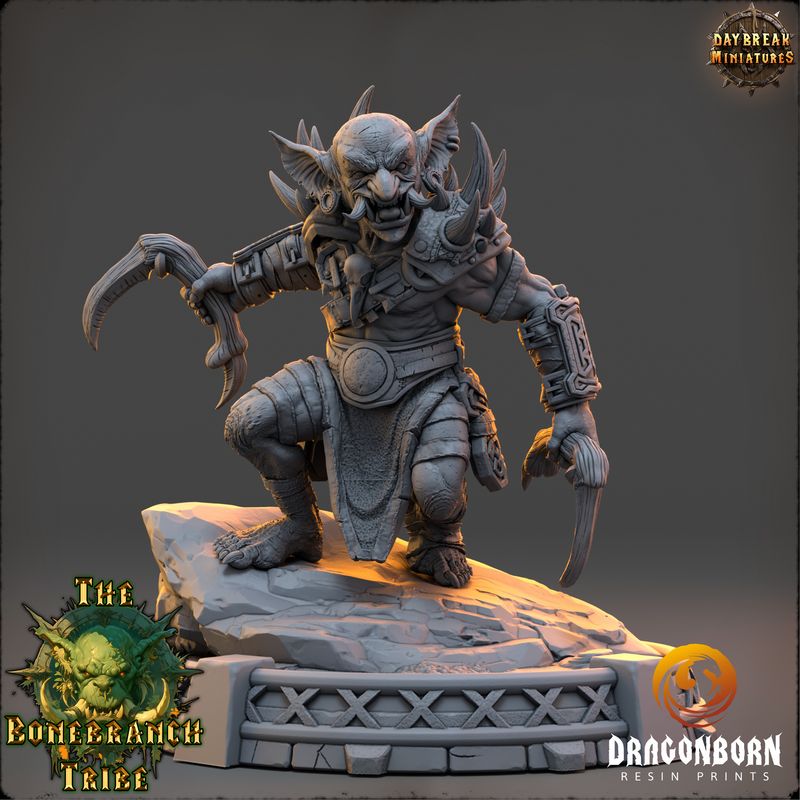 Varka Spinechewer - Goblin Warrior DnD RPG Wargaming Miniatures