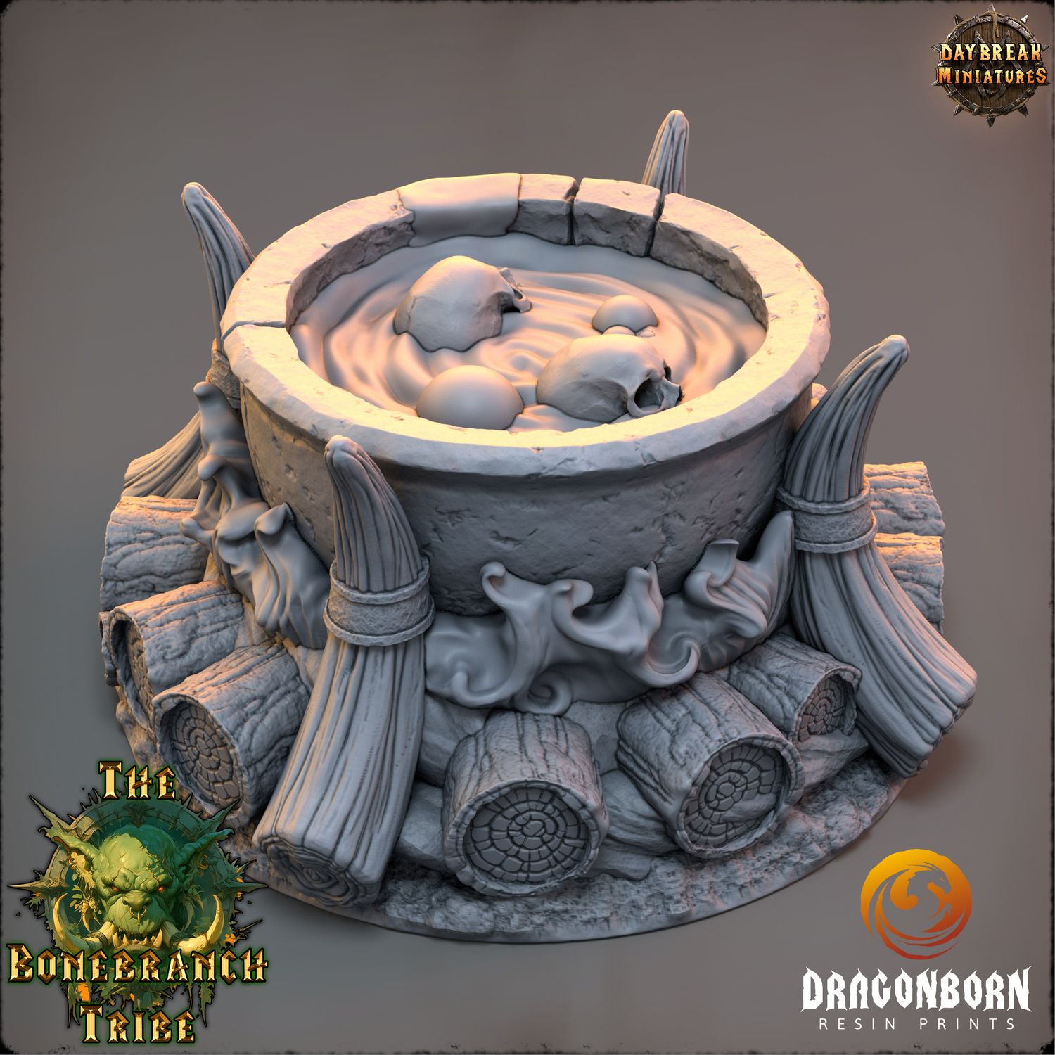 Skullcandy soup kettle - Goblins DnD RPG Wargaming Miniatures