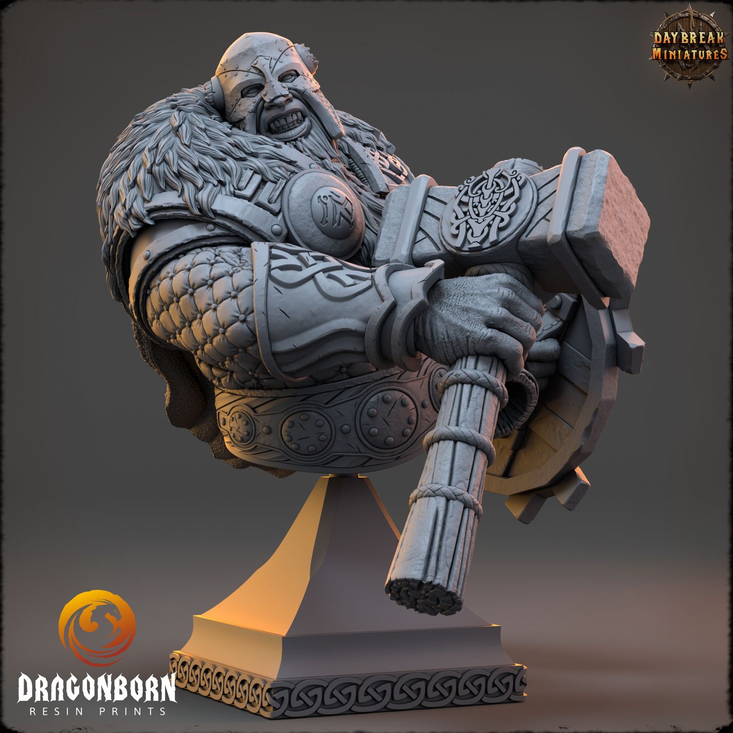 Thormund Warfury - Barbarian Viking Warrior Bust