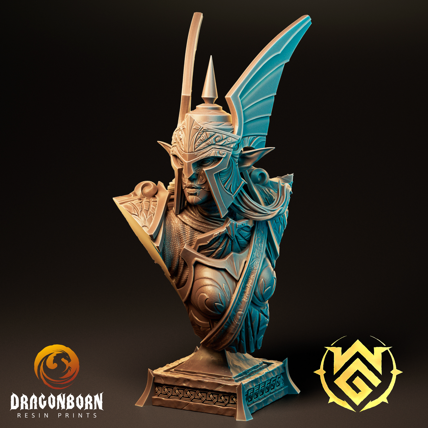 Bust of the Keltria, God&#39;s Wrath - Elf Paladin