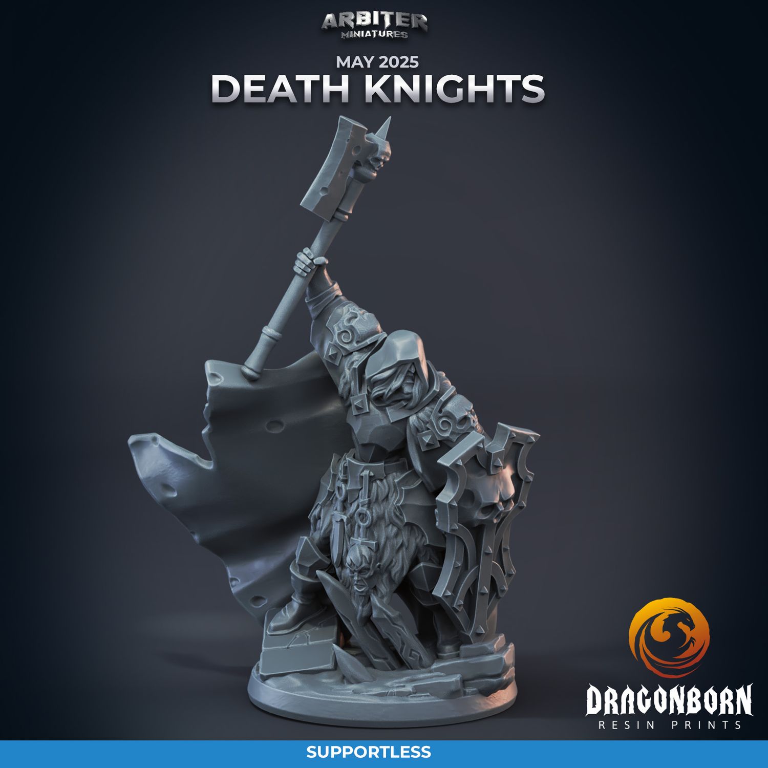 Death Knight 01 [25/05] - DnD RPG Wargaming Miniatures - supportless version