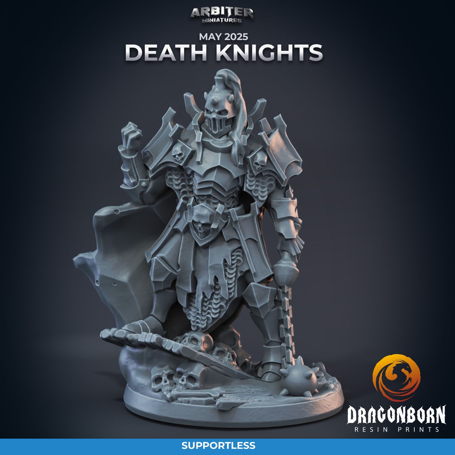 Death Knight 03 [25/05] - DnD RPG Wargaming Miniatures - supportless version