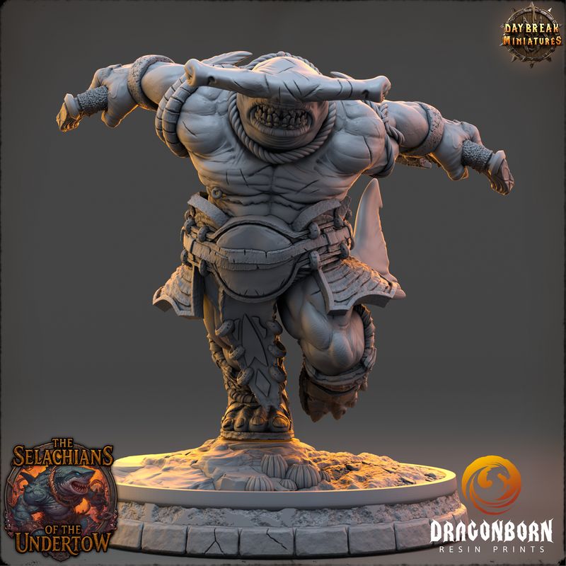 Kosh Velmarn - Sharkin Warrior DnD RPG Wargaming Miniatures