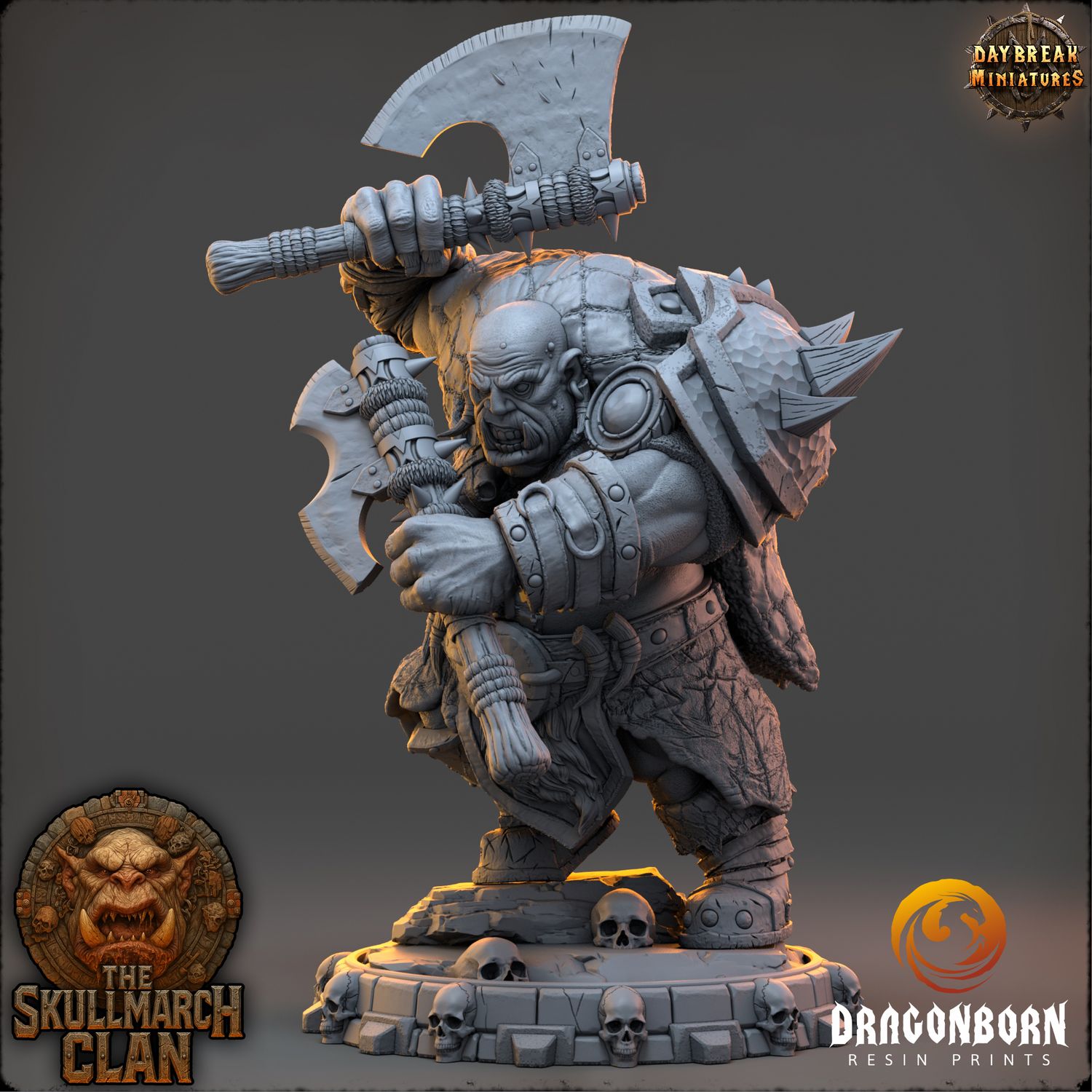 Brathok Gravesinger - Ogre Warrior DnD RPG Wargaming Miniatures