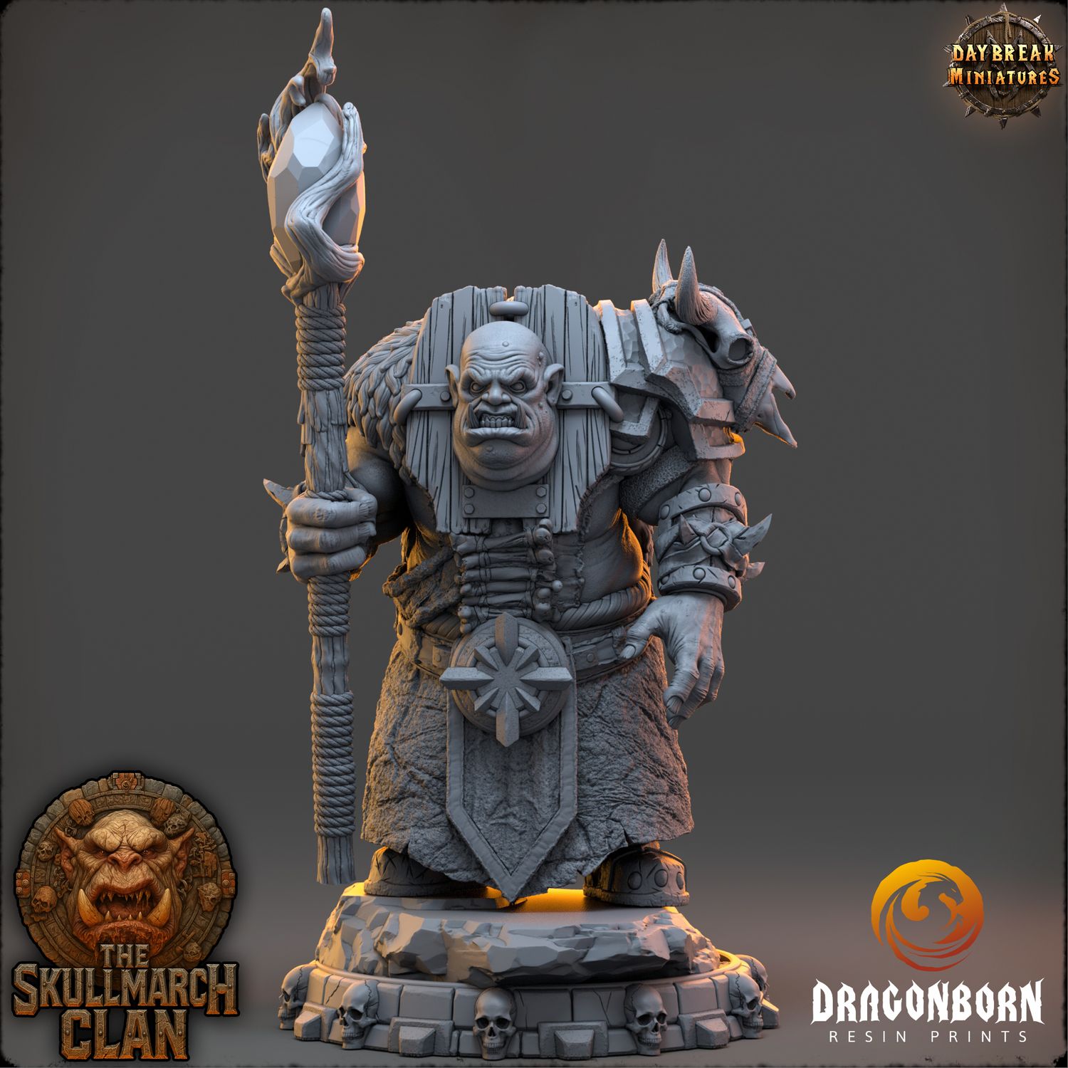 Molgar Ashvoice - Ogre Warrior DnD RPG Wargaming Miniatures