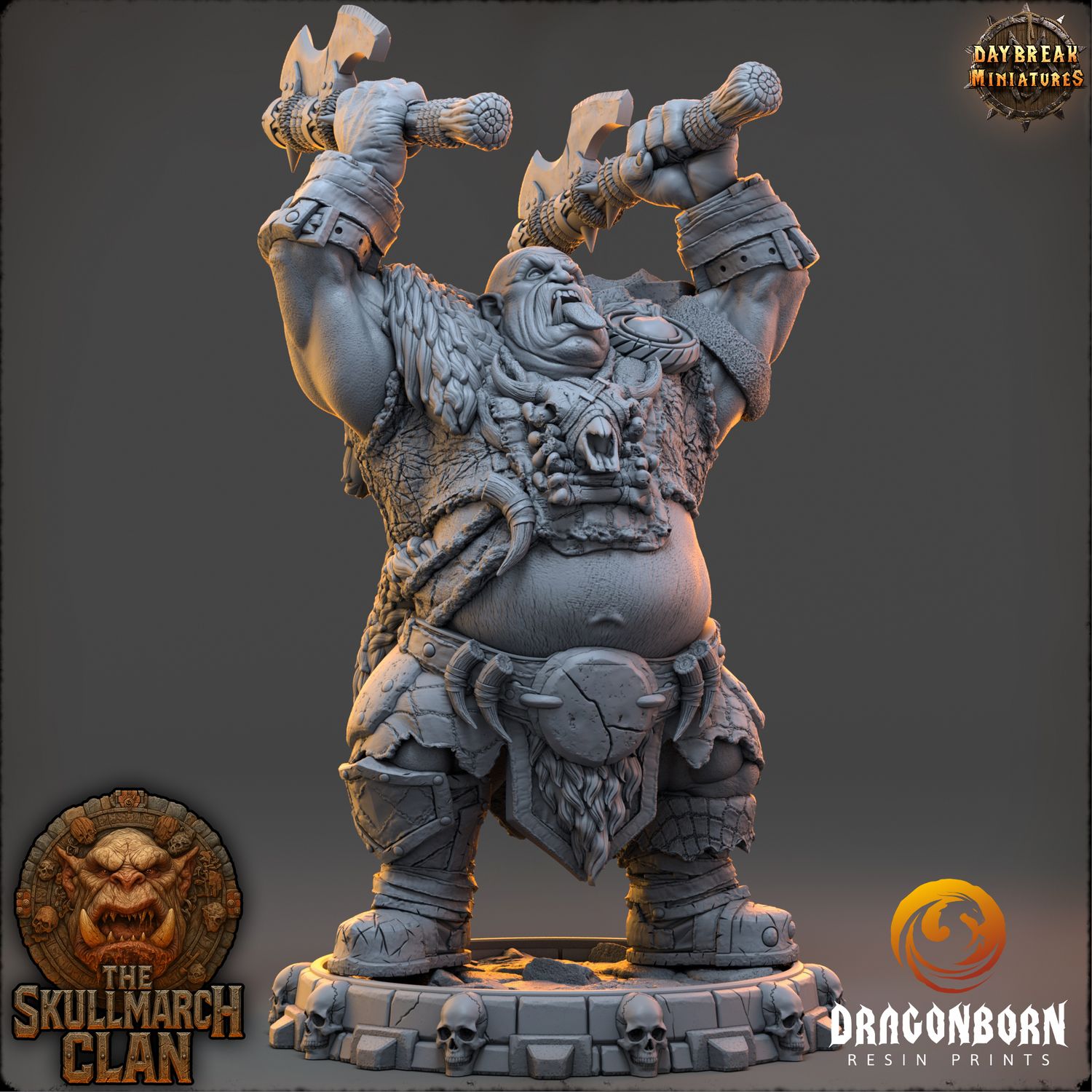 Gorthak Doubleiron - Ogre Warrior DnD RPG Wargaming Miniatures