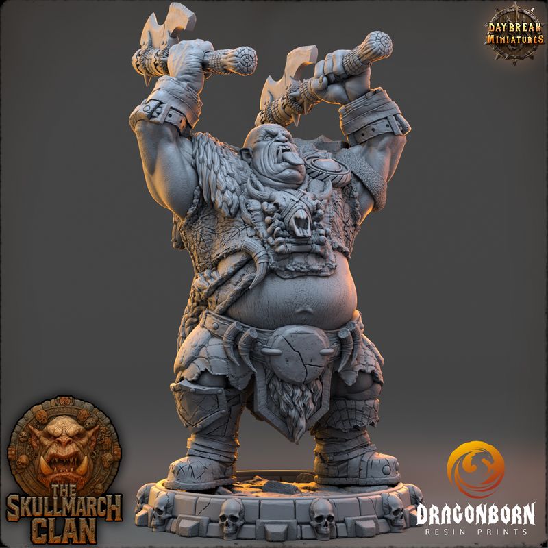Gorthak Doubleiron - Ogre Warrior DnD RPG Wargaming Miniatures