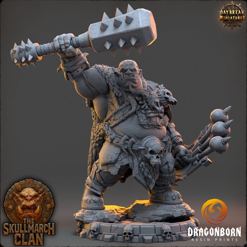 Grunmar Oathbreaker - Ogre Warrior DnD RPG Wargaming Miniatures
