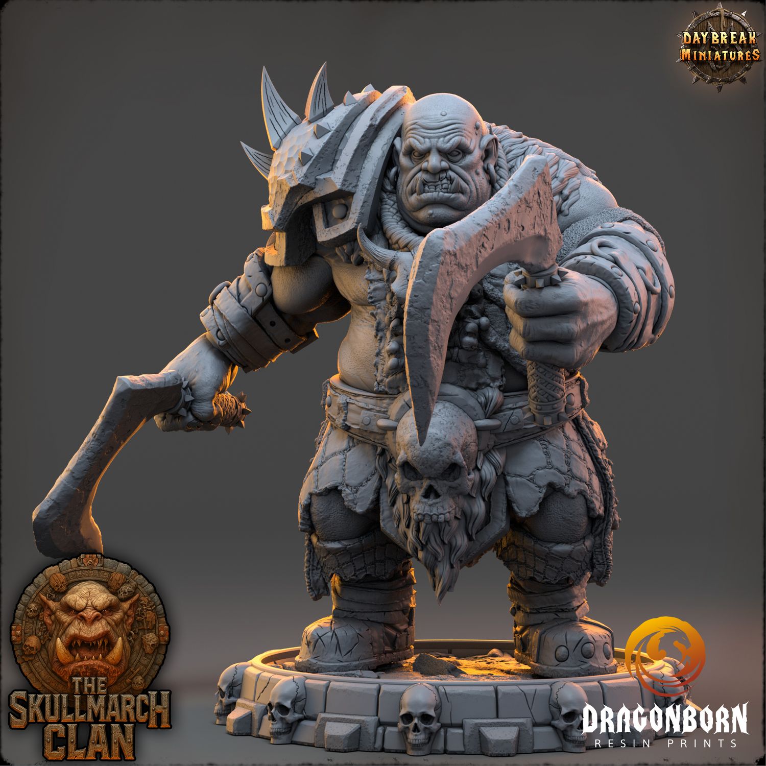 Lokthar Stonewound - Ogre Warrior DnD RPG Wargaming Miniatures