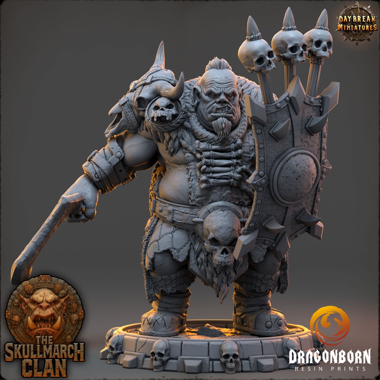 Vorguk Chaincutter - Ogre Warrior DnD RPG Wargaming Miniatures