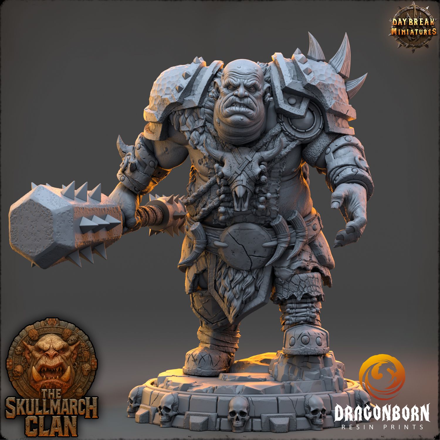 Rundok Skysmasher - Ogre Warrior DnD RPG Wargaming Miniatures