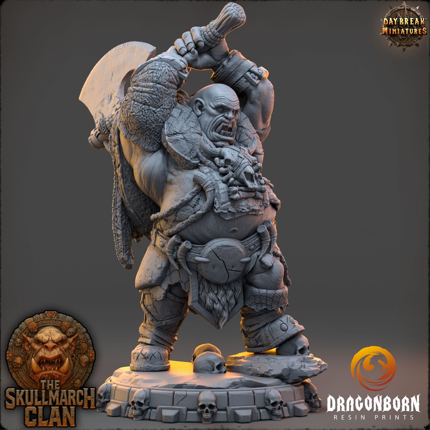 Tholgar Dawnsplitter - Ogre Warrior DnD RPG Wargaming Miniatures