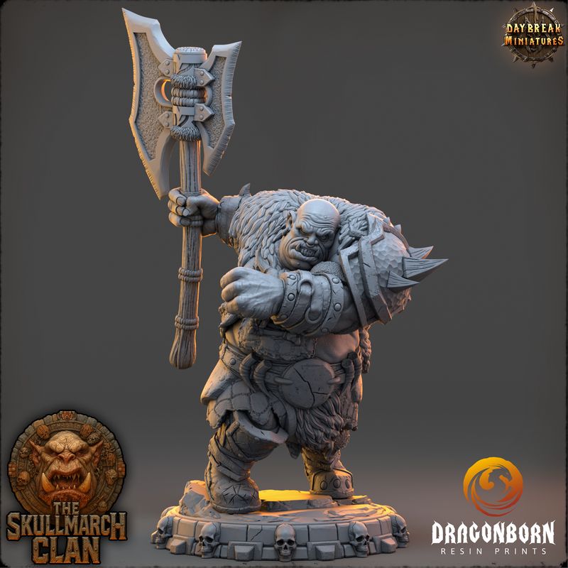 Urgan Lastfire - Ogre Warrior DnD RPG Wargaming Miniatures
