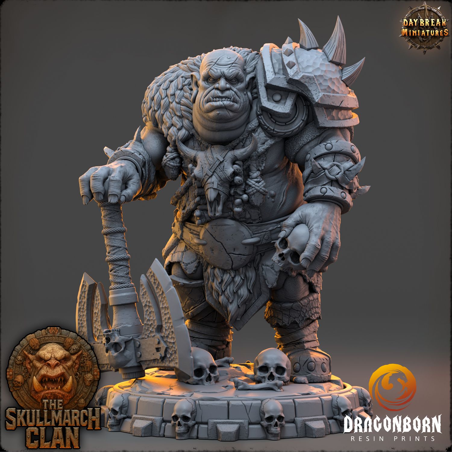 Zurgan Tallykeeper - Ogre Warrior DnD RPG Wargaming Miniatures