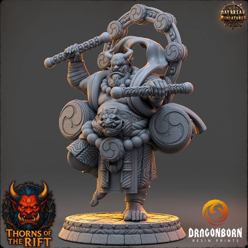 Raigetsu - Oni Demon Warrior DnD RPG Wargaming Miniatures
