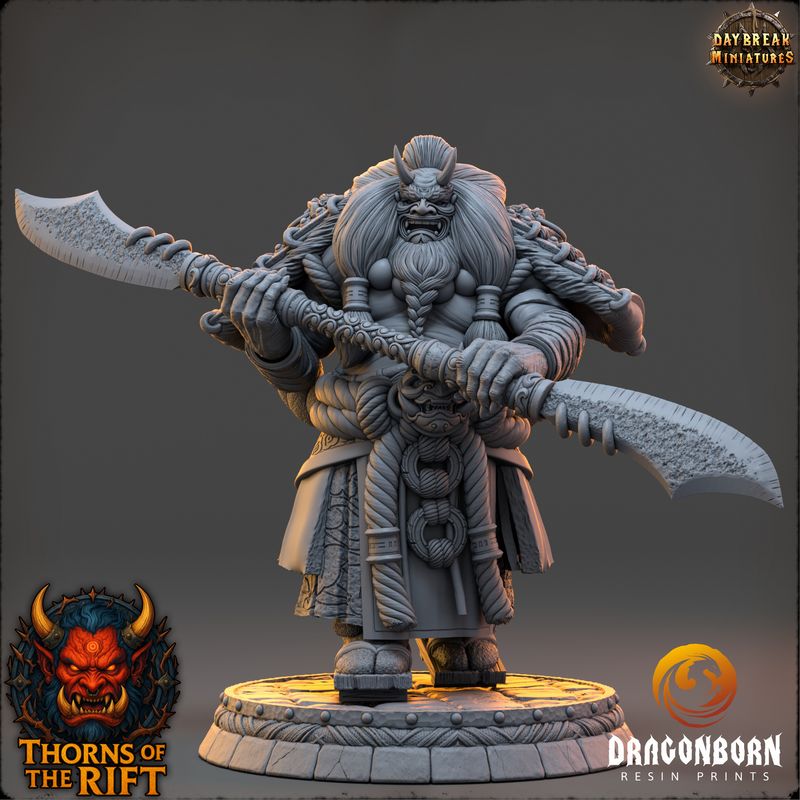 Onimasa - Oni Demon Warrior DnD RPG Wargaming Miniatures