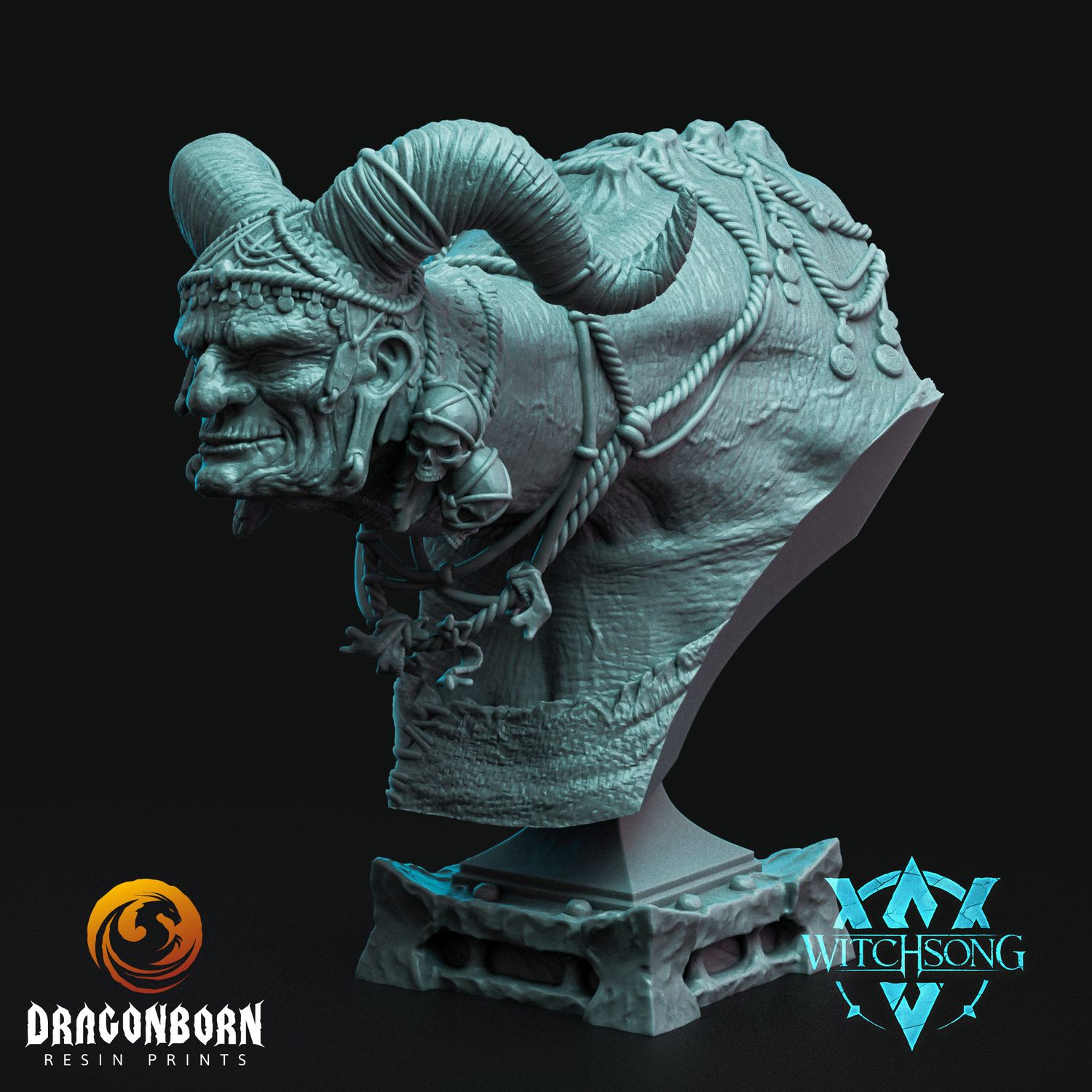 Horned Witch Bust