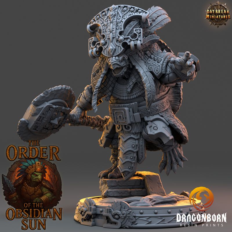 Ohuican Shellbreaker - Turtle Tortle Warrior DnD RPG Wargaming Miniatures