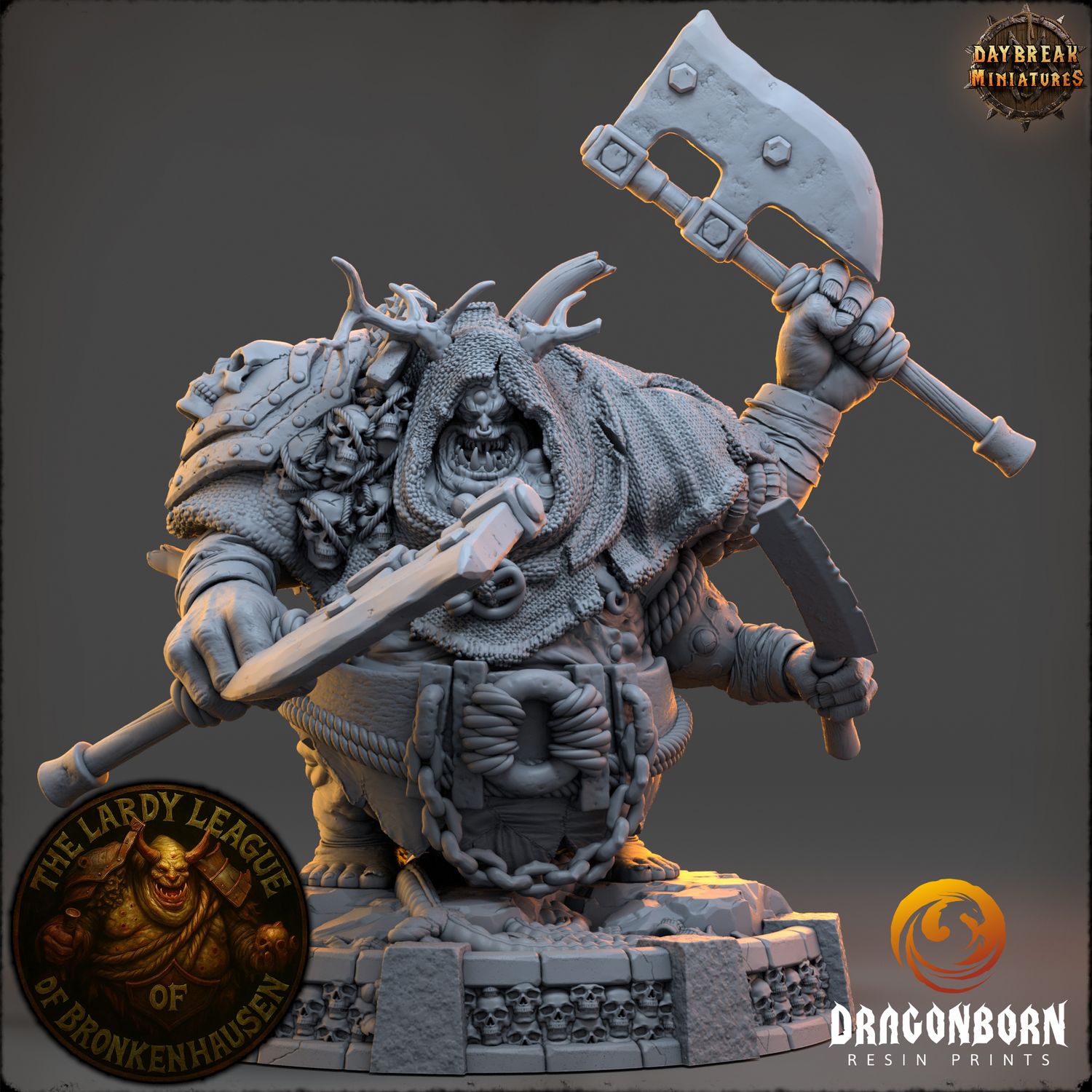 Grizzlefats Kornn - Plague Deamon DnD RPG Wargaming Miniatures