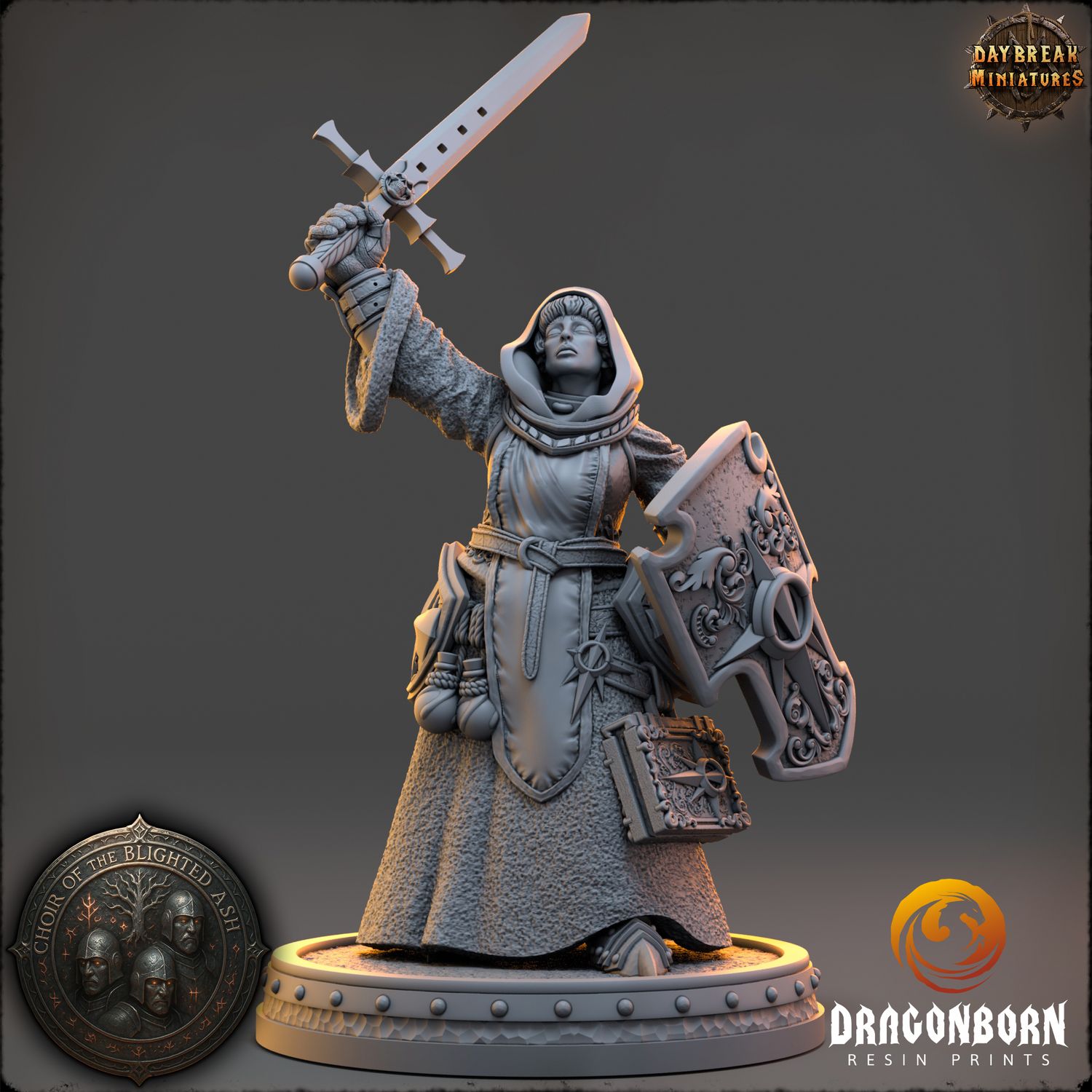 Dame Corintha Vale - Knight Warrior DnD RPG Wargaming Miniatures