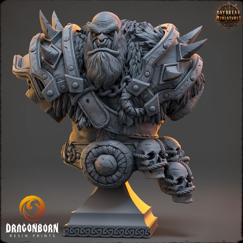 Vorgath Icefang - Orc Warrior Bust