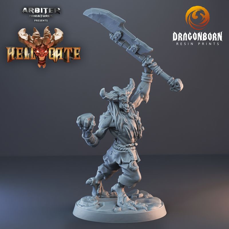 Hellgate Demonic Cultist Champion - DnD RPG Wargaming Miniatures