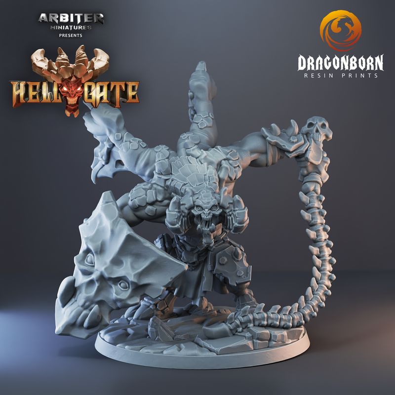 Hellgate Demonic Brute 02 - DnD RPG Wargaming Miniatures