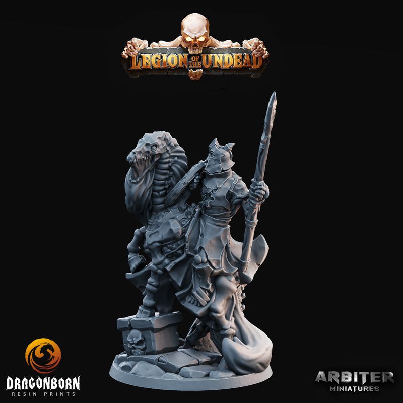 Mounted Zombie 1  - DnD RPG Wargaming Miniatures