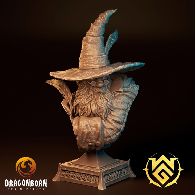 Bust of the Scrib Galloway - Gnome Wizard