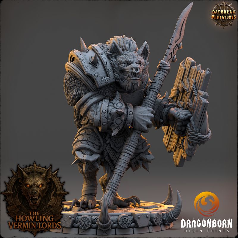Drozhk Bloodhowl - Gnoll Warrior DnD RPG Wargaming Miniatures Drozhk Bloodhowl - Gnoll Warrior DnD RPG Wargaming Miniatures