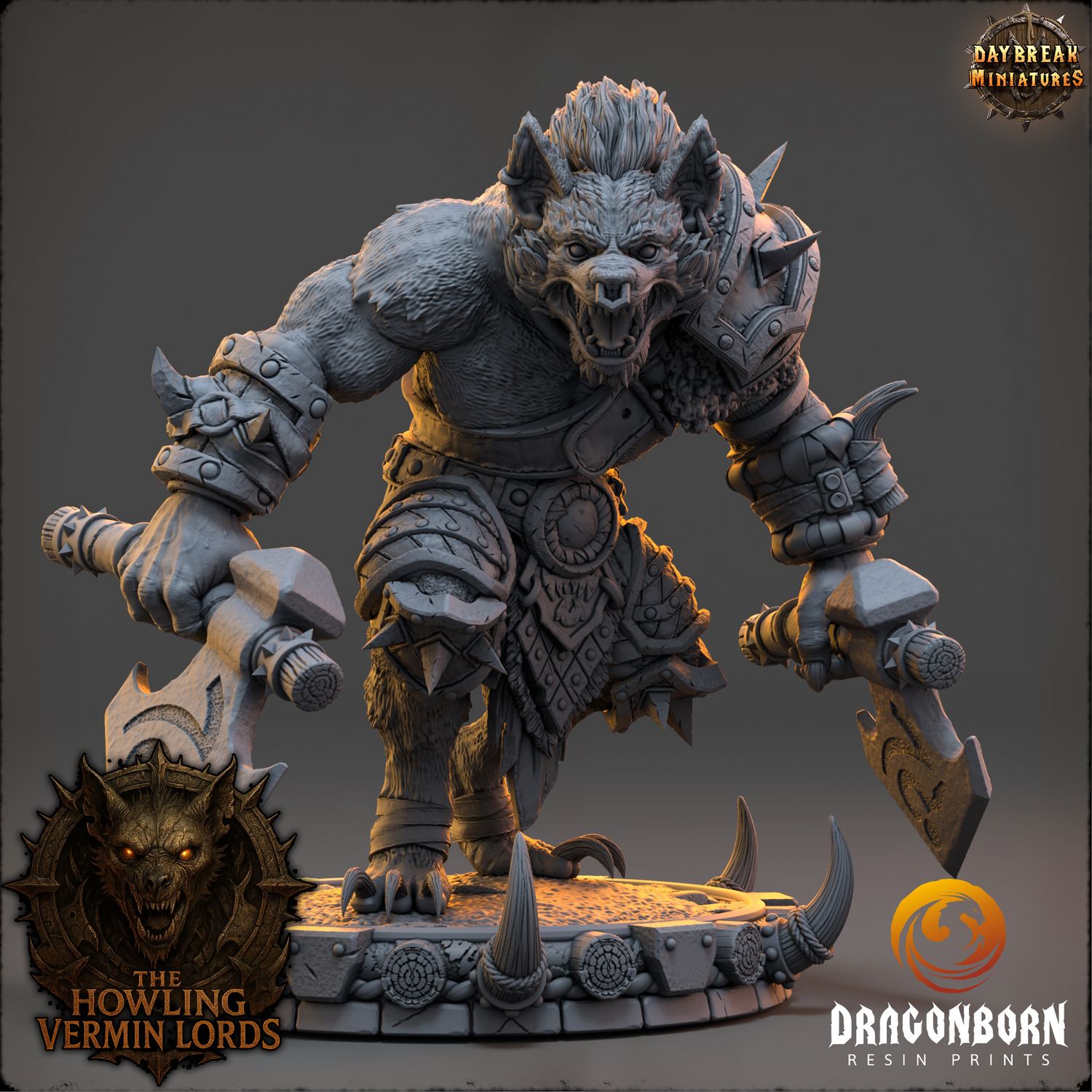 Shaggra Rot-Jester - Gnoll Warrior DnD RPG Wargaming Miniatures
