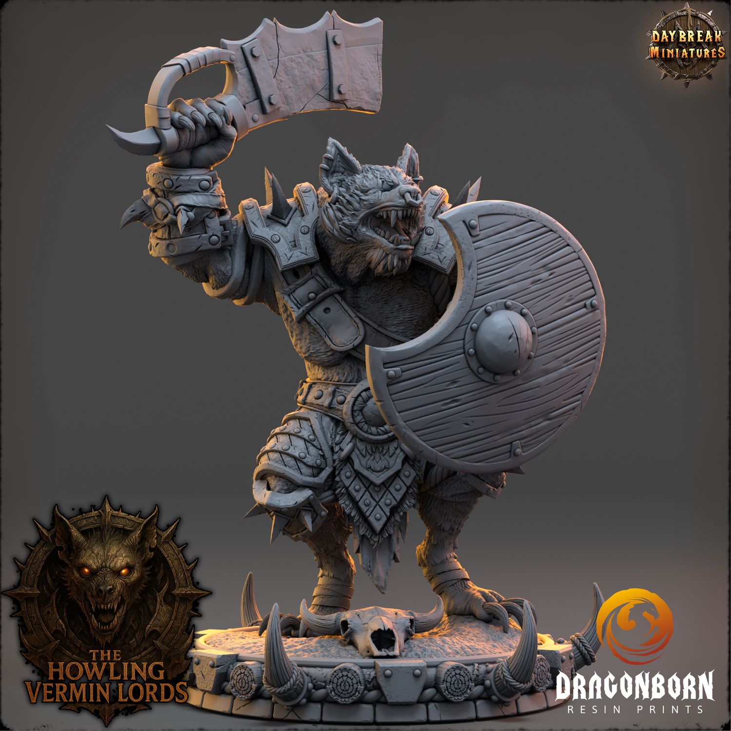 Rukhar the Rendclaw - Gnoll Warrior DnD RPG Wargaming Miniatures