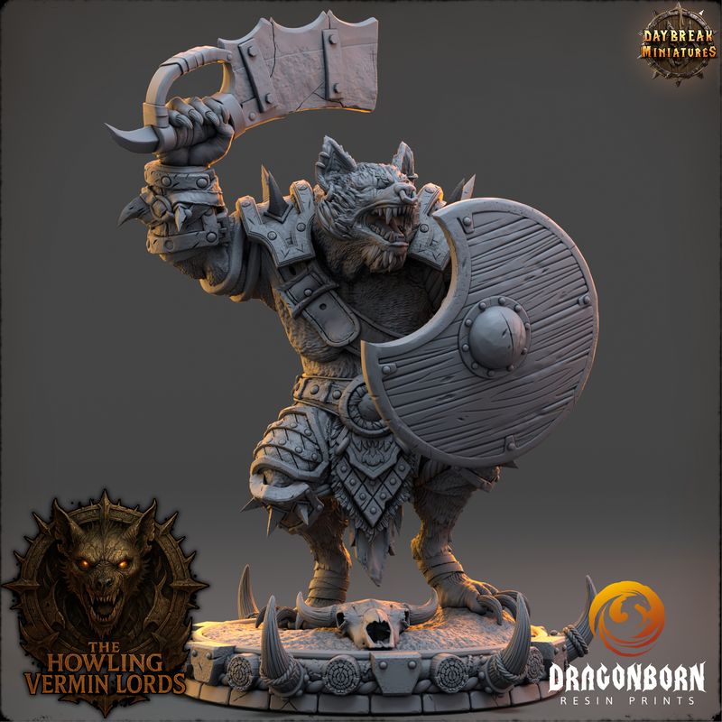 Rukhar the Rendclaw - Gnoll Warrior DnD RPG Wargaming Miniatures Rukhar the Rendclaw - Gnoll Warrior DnD RPG Wargaming Miniatures