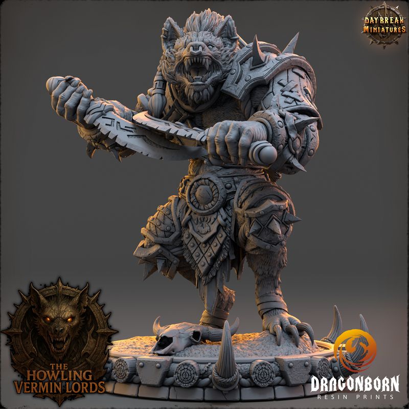 Snagga War-Howl - Gnoll Warrior DnD RPG Wargaming Miniatures Snagga War-Howl - Gnoll Warrior DnD RPG Wargaming Miniatures