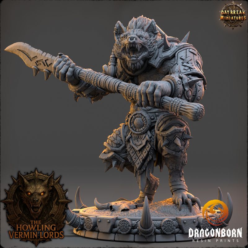 Throzz Blood-Maw - Gnoll Warrior DnD RPG Wargaming Miniatures Throzz Blood-Maw - Gnoll Warrior DnD RPG Wargaming Miniatures