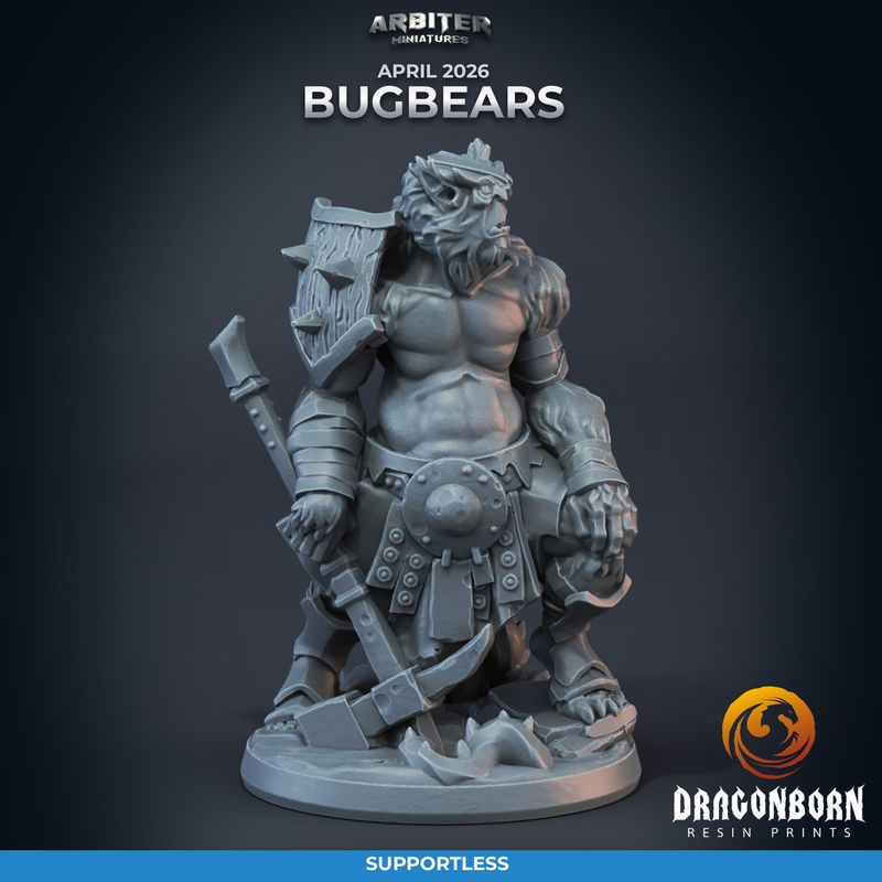 Bugbear 01 [26/04] - DnD RPG Wargaming Miniatures - supportless version