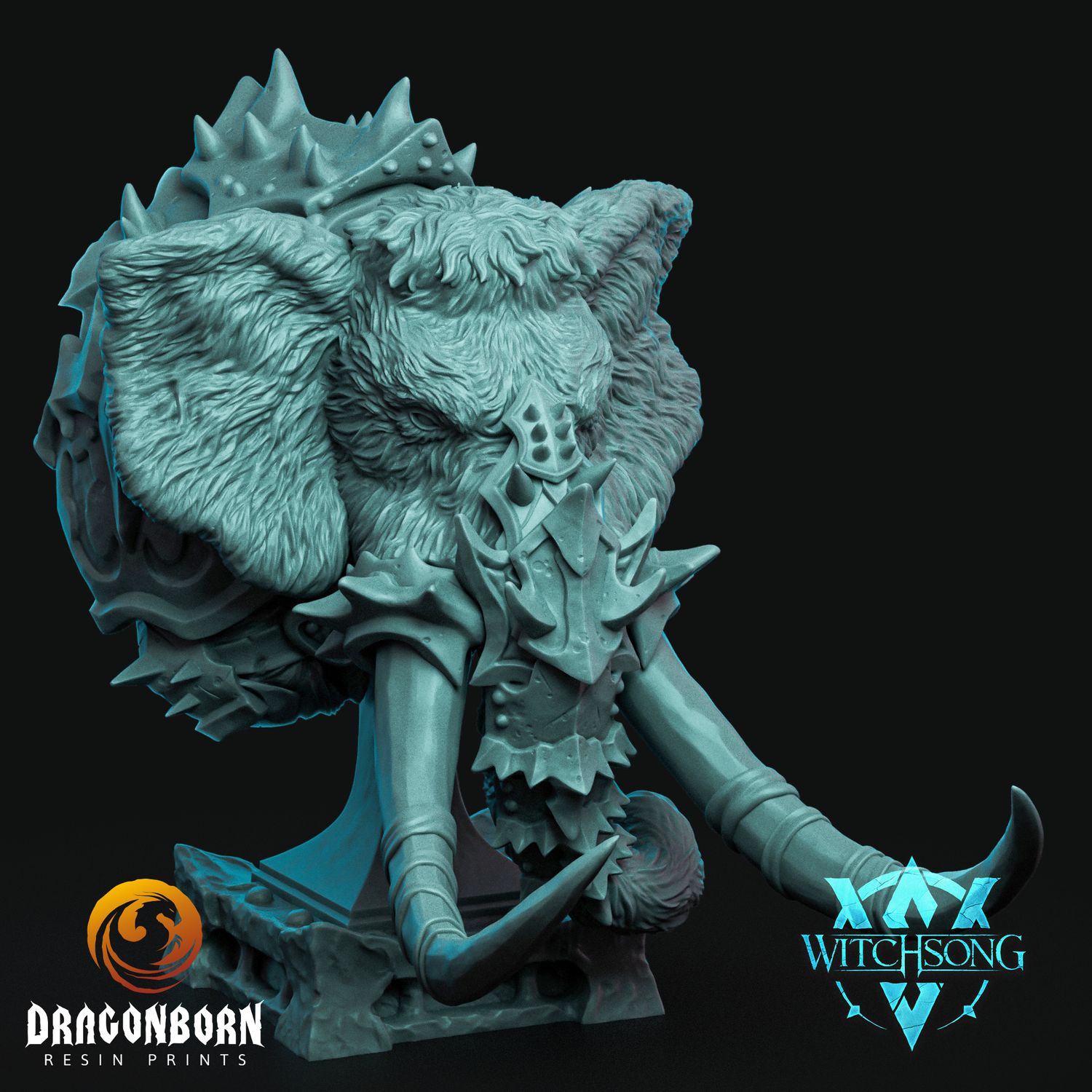 Armored Mammoth Bust 1