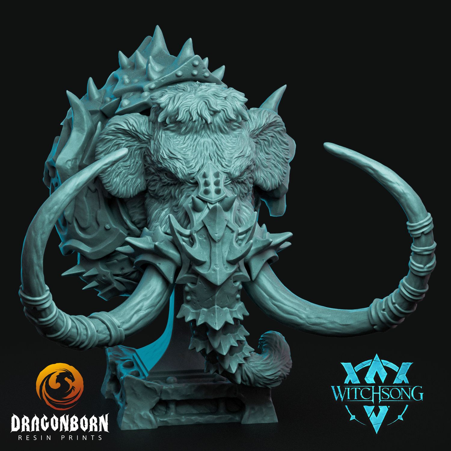Armored Mammoth Bust 2