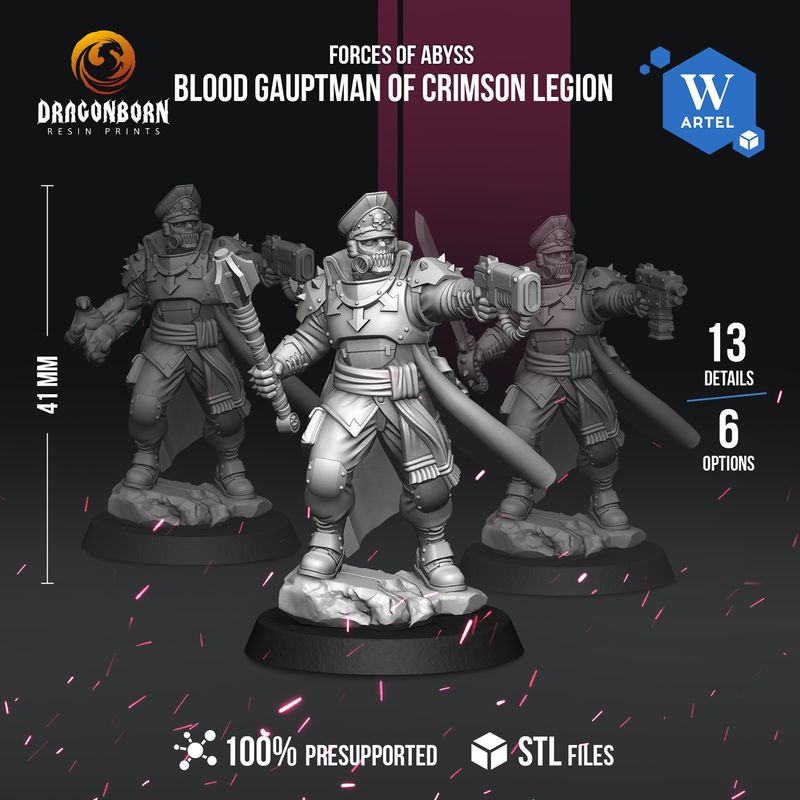 Blood Gauptman of Crimson Legion - Forces of Abyss - Chaos - Human