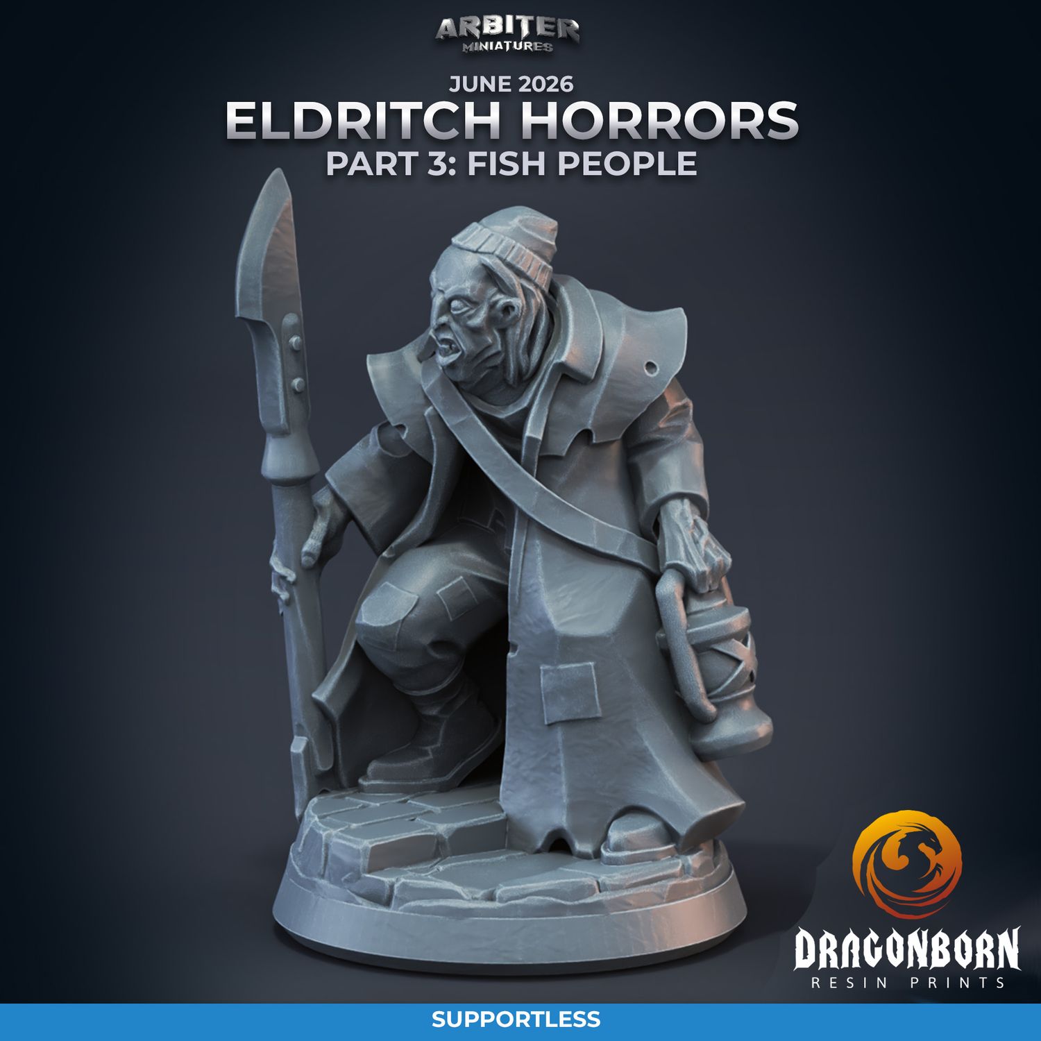 Fisherman 01 [26/06] - DnD RPG Wargaming Miniatures - supportless version