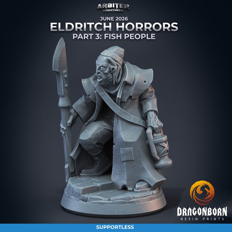 Fisherman 01 [26/06] - DnD RPG Wargaming Miniatures - supportless version