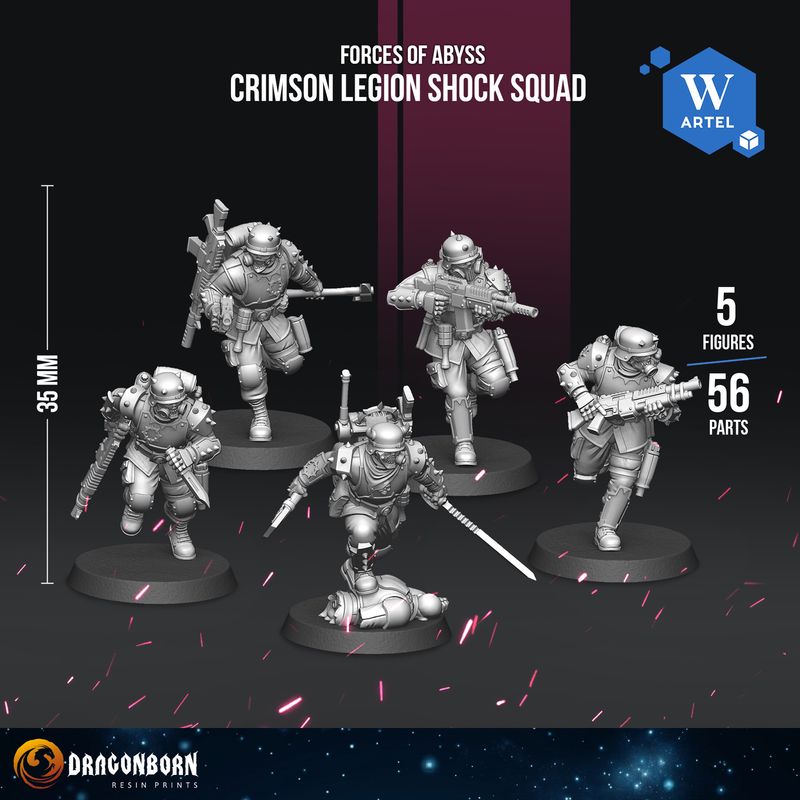 Crimson Legion Shock Squad - Forces of Abyss - Chaos - Human