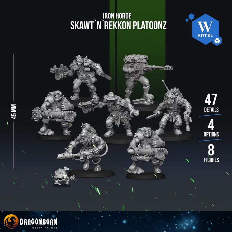 Skawt n Rekkon Platoonz - Iron Horde - Orks
