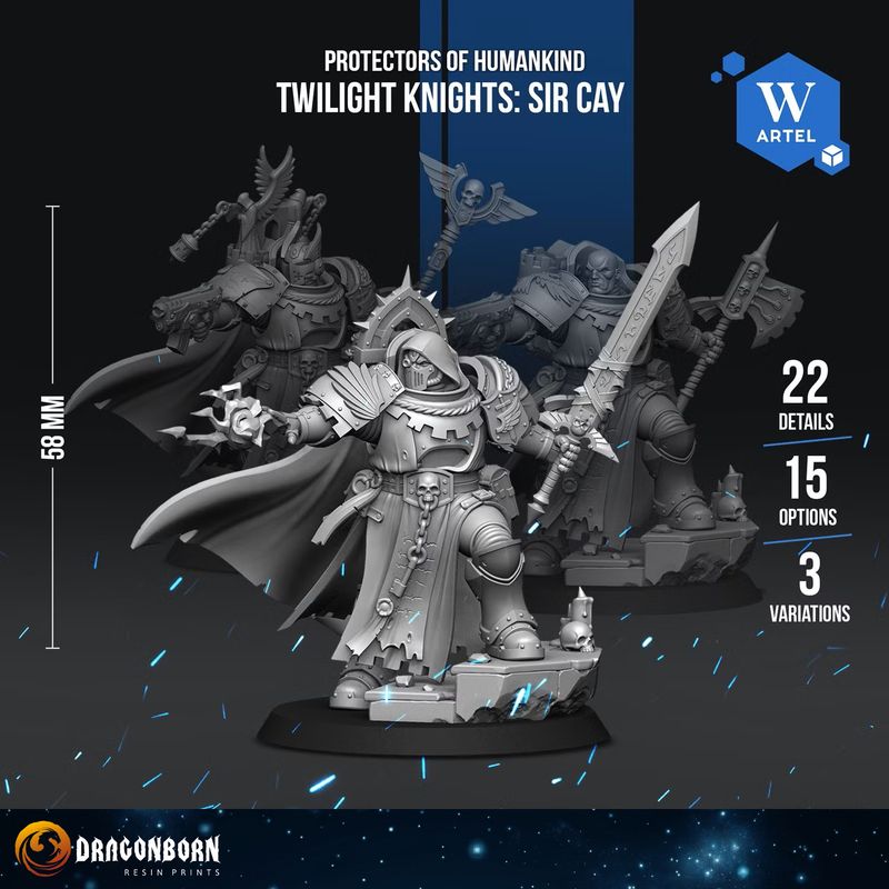 Twilight Knights Sir Cay - Protectors of Humankind - Super Human Twilight Knights Sir Cay - Protectors of Humankind - Super Human