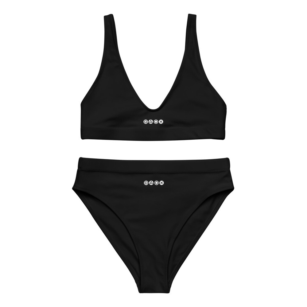 Recycled high-waisted bikini