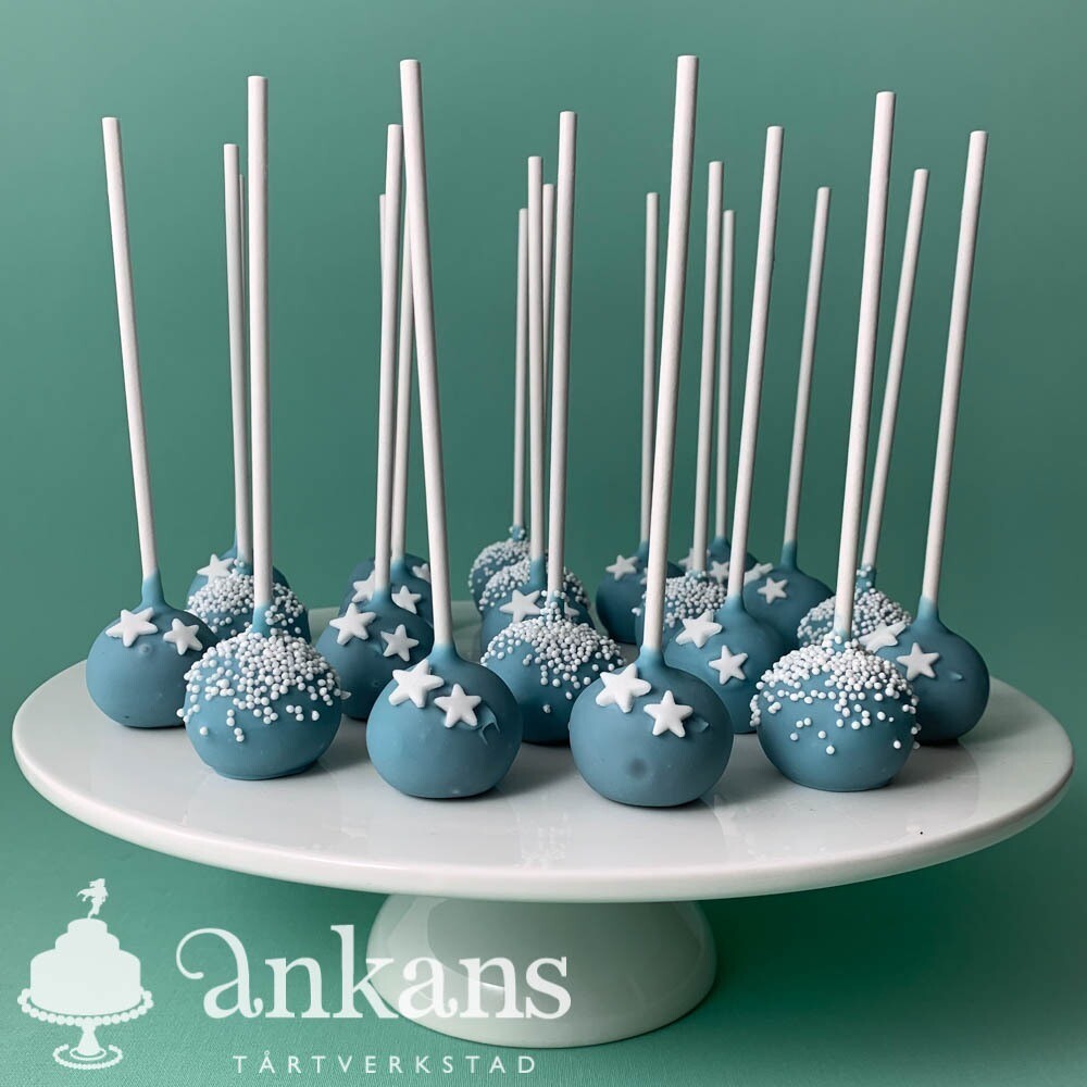 Cakepops med strössel och stjärnor