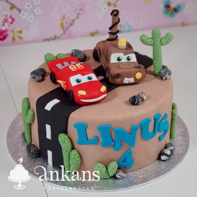 Tårta med bilar