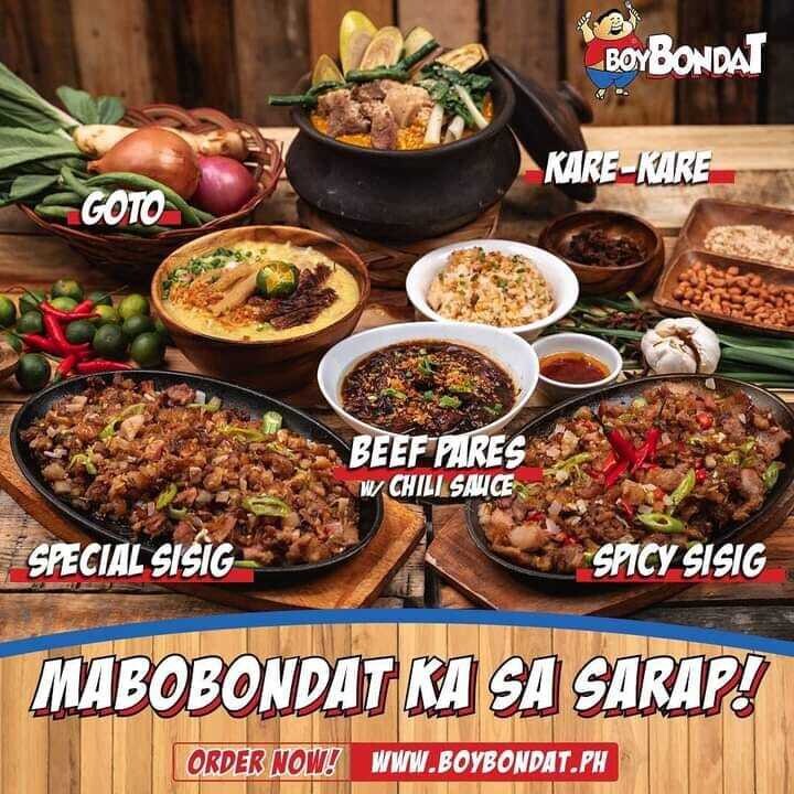 BOYBONDAT MENU