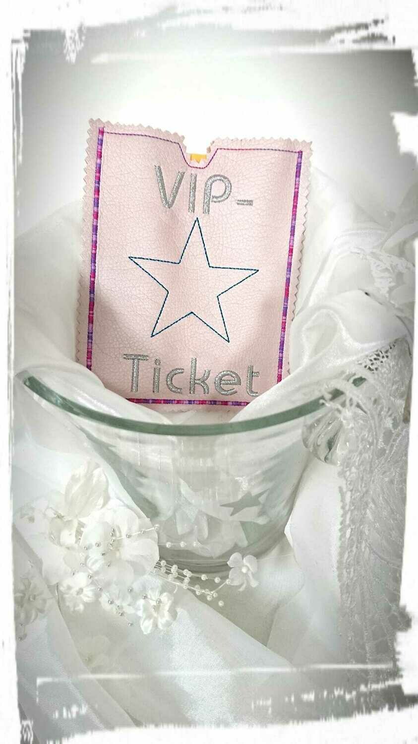Stickdatei "Impfpasshülle VIP-Ticket